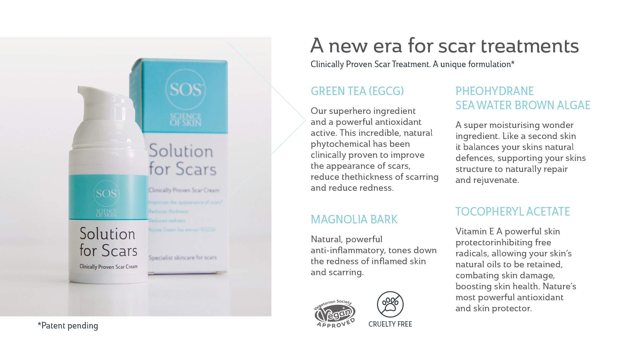 Science of Skin Solution for Scars Clinically Proven Active Scar
