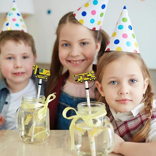 Miniatura 3 de 9 tapas de paja de construcción, puntas de paja para casco de excavadora excavadora, puntas de paja para pajitas de 0.394 pulgadas, puntas de popote