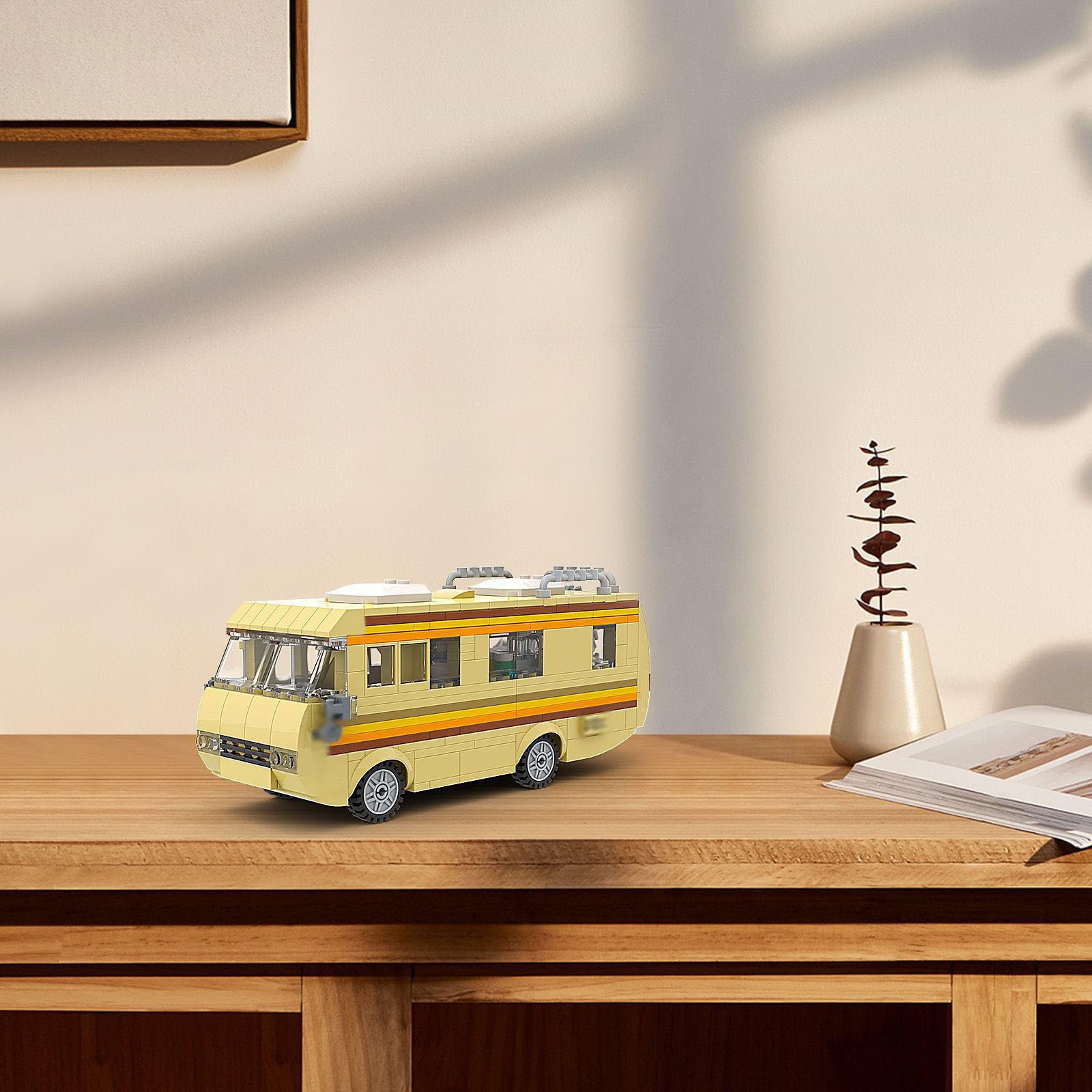Breaking B.d RV - Kit di costruzione per camper, 360 pezzi, modello di campeggio emblematico serie televisiva, un gioco di costruzione creativo per piccoli e grandi