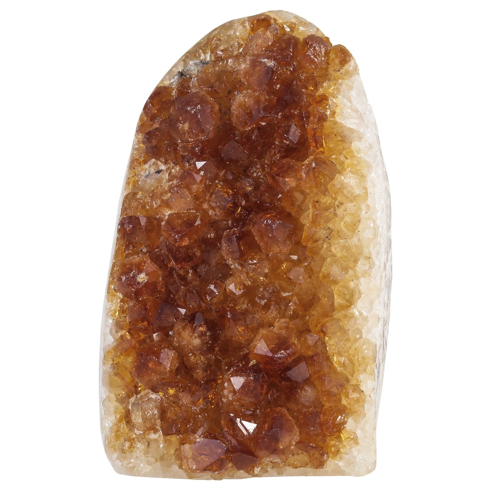 Cristal de citrine naturelle géode brute minérale précieuse