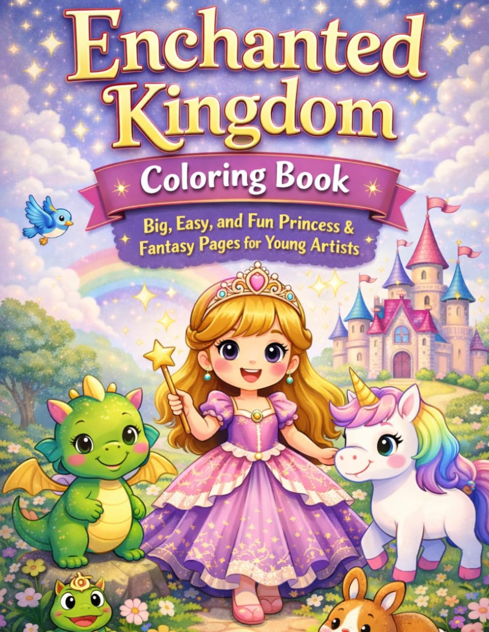 Enchanted Kingdom Coloring Book: A Magical Princess Coloring Book for Creative Kids