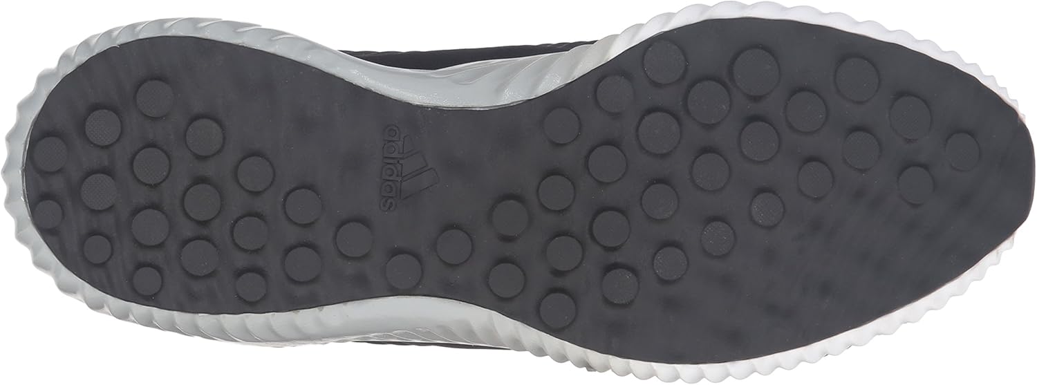 adidas Women's Alphabounce w Running Shoe, Black/Metallic Silver/White, 10 M US