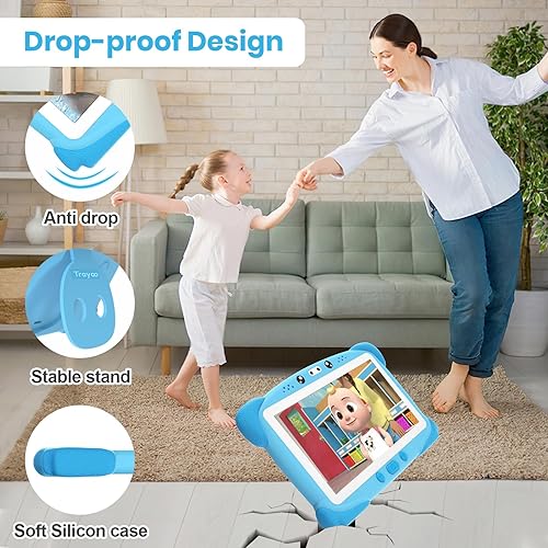 Miniatura 5 de Tableta infantil de 7 pulgadas para niños, tableta de 32 GB para niños pequeños con funda a prueba de golpes, Bluetooth, WiFi, Google, Netflix,