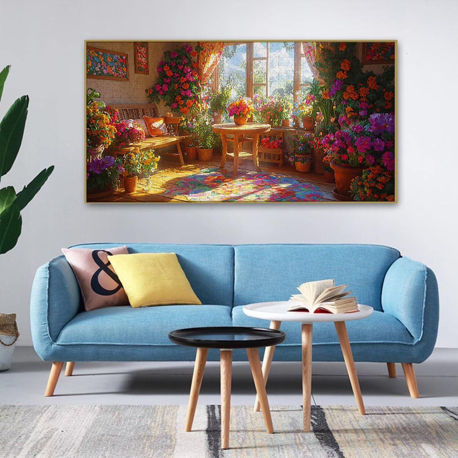 Puzzle dla dorosłych 1100 elementów, puzzle do pokoju kwiatowego, dla dorosłych Puzzle klasyczne i od 14 lat junior, rodzinna rozrywka domowa puzzle prezent 87x42cm l-414