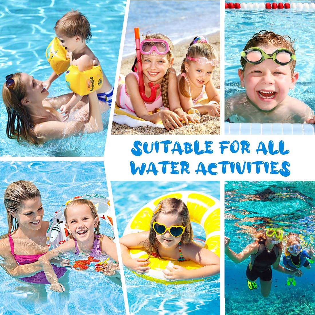 2 Piezas Gorros De Natación Para Niños Gorro Piscina Bebe Gorros De Piscina Divertida Gorros De Baño Con Diseño De Gorros Para Pelo Largo Y Corto