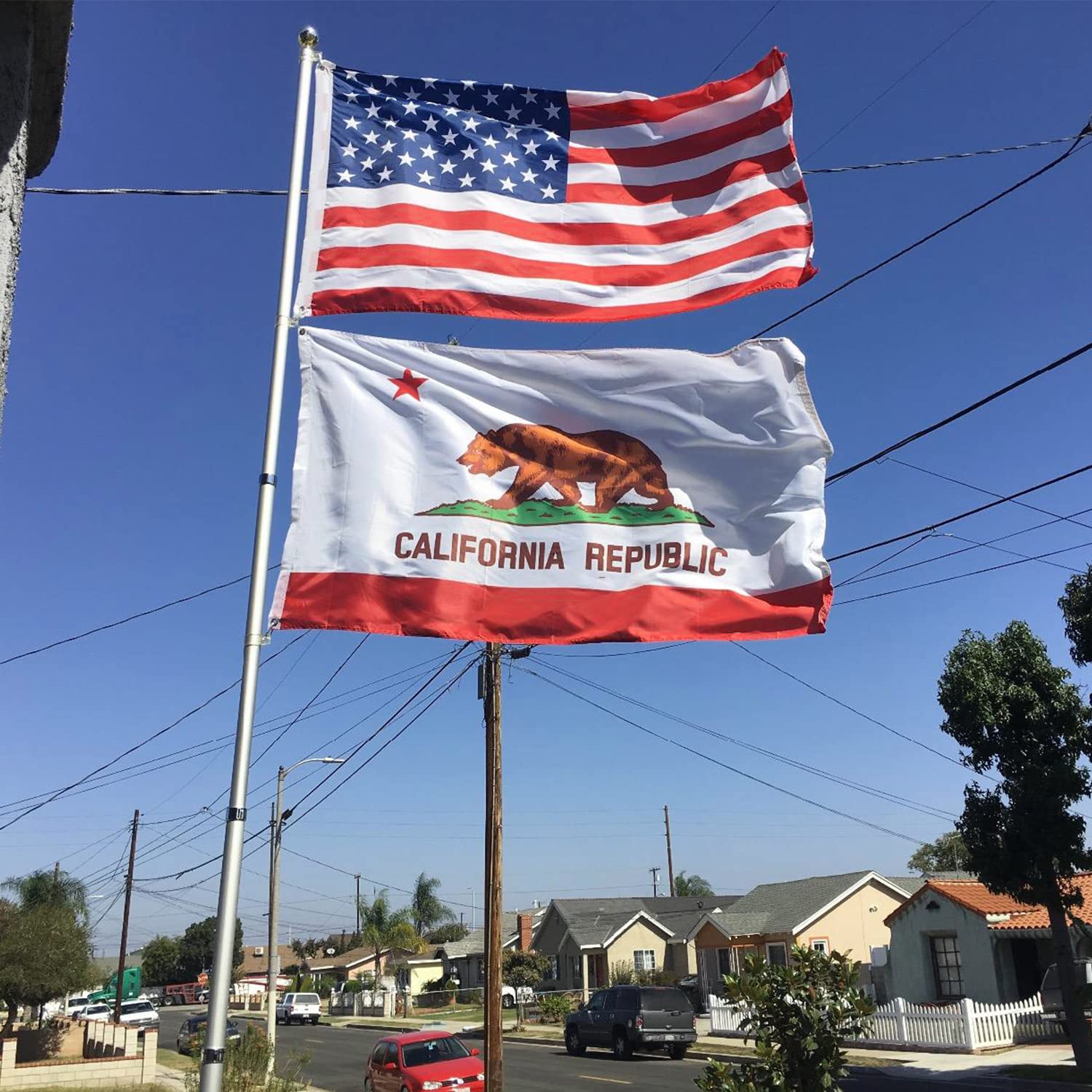 Amazon.com : Double Sided California Republic State Flag Banner