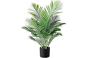 Fopamtri Fake Majesty Palm Plant 3 Feet Artificial Majestic Palm Faux Ravenea...