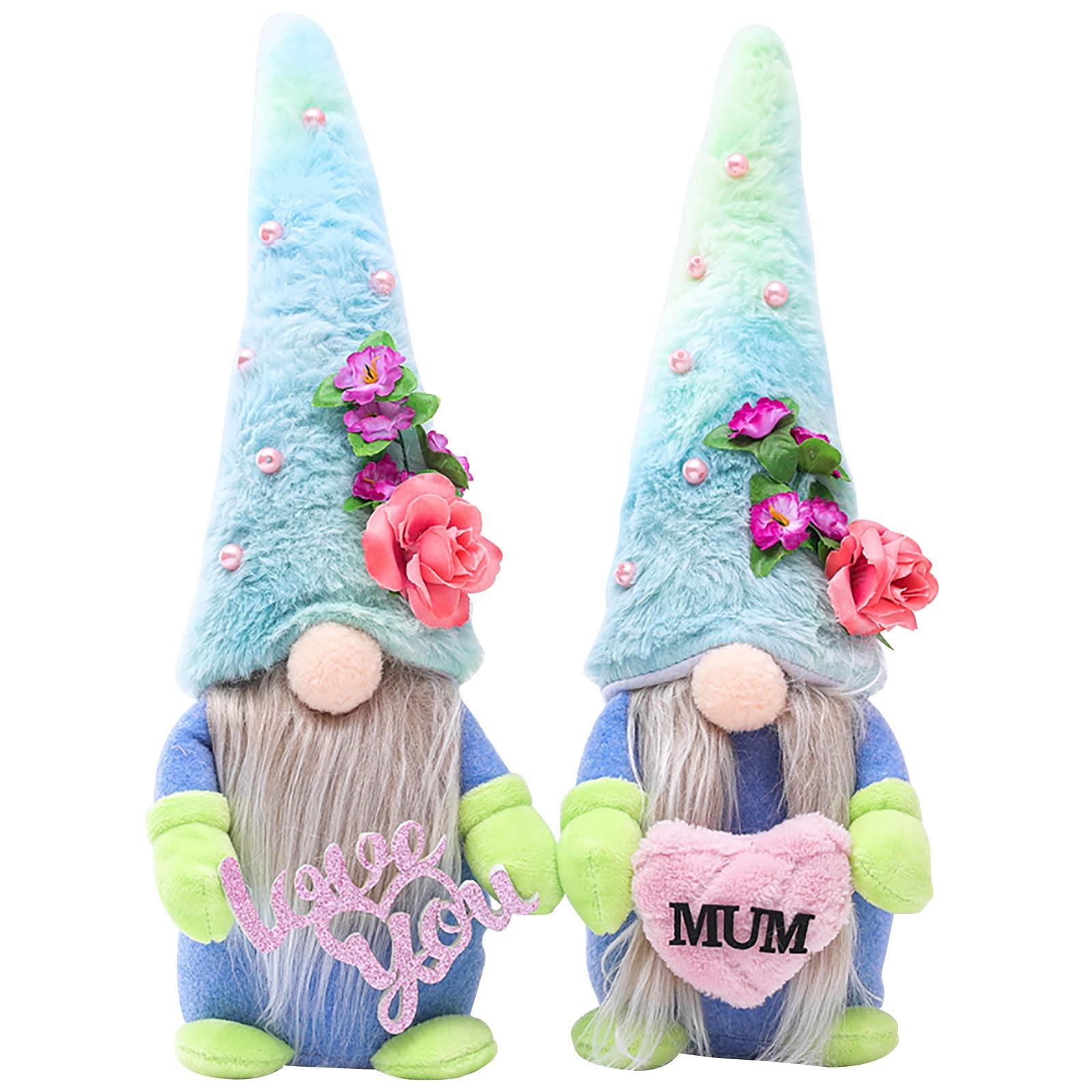 BFYSFBAIG Happy Birthday Gonk Plush, Cute Gnomes Decorations, Birthday Gnome Plush Gift, Home Ornaments Gift, Figurines Gonks Decorations for Birthday Party Home Kitchen Tabletop Gifts (2PCS)
