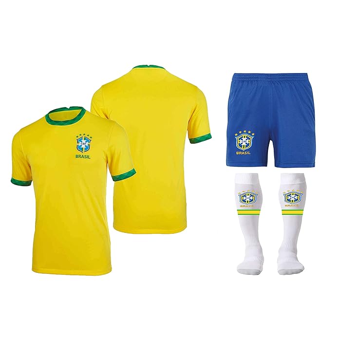 Buy Brazil Team Soccer JerseyBrasil Short Sleeve Jersey Youth & Kids