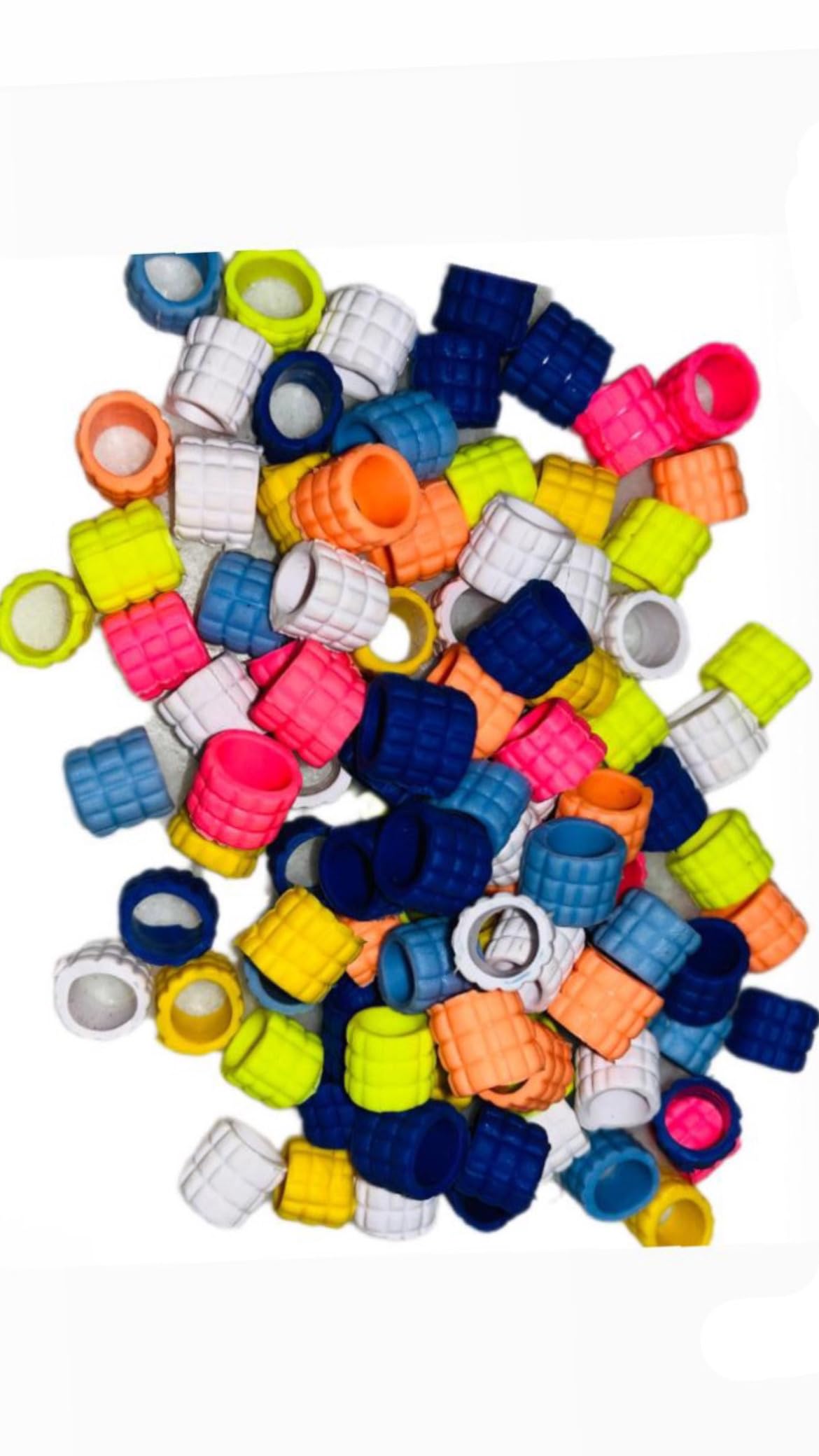 Multicolour pigeon/bird foot rings (pair of 100) | Rubber Bird Foot rings (B0D8XV8N7D) Amazon Price History, Amazon Price Tracker