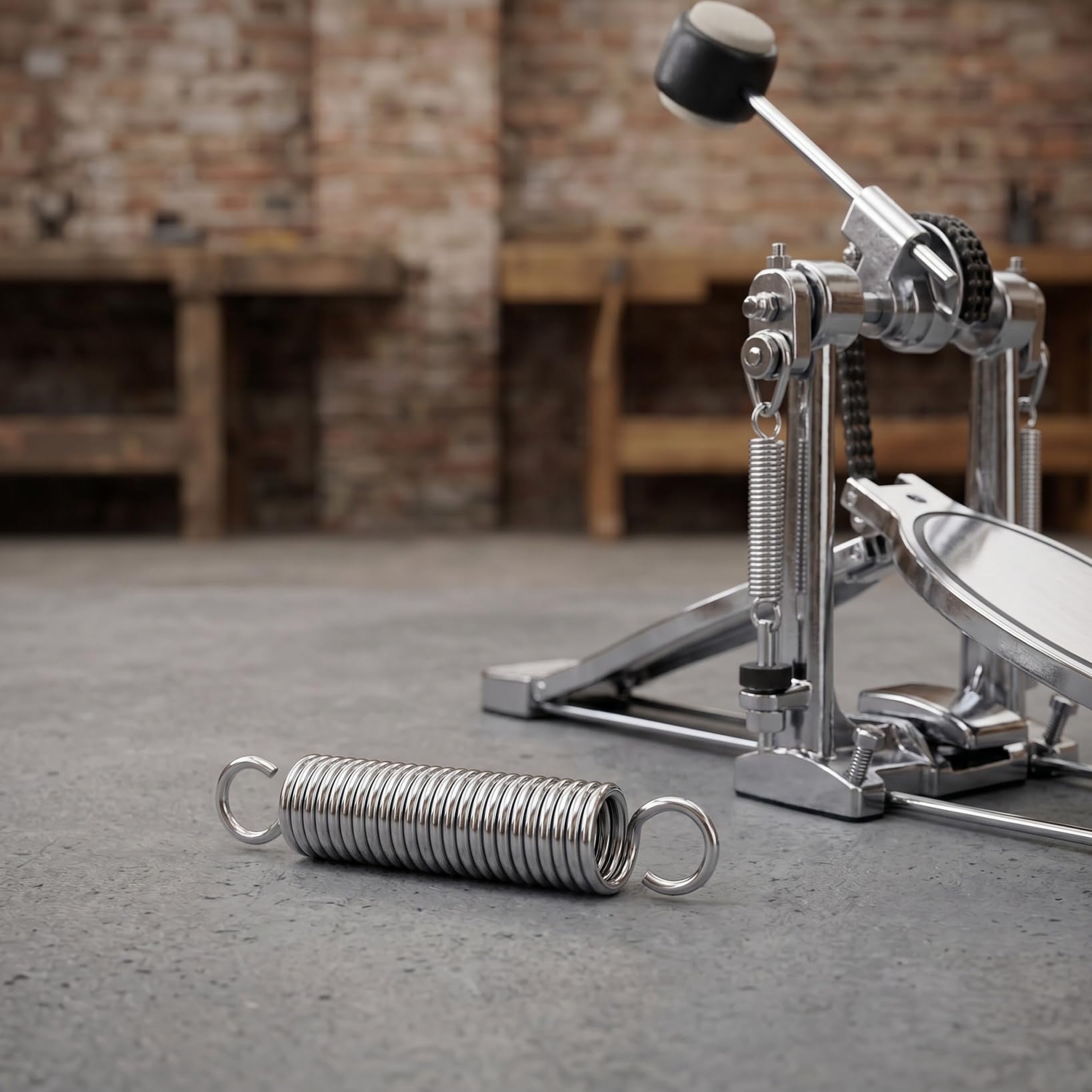 EXCEART 2 Stück Edelstahl-Federpedal-Rücklauffeder Fußpedal Federtrommel Fußpedal Feder Gaspedal Feder für Percussion