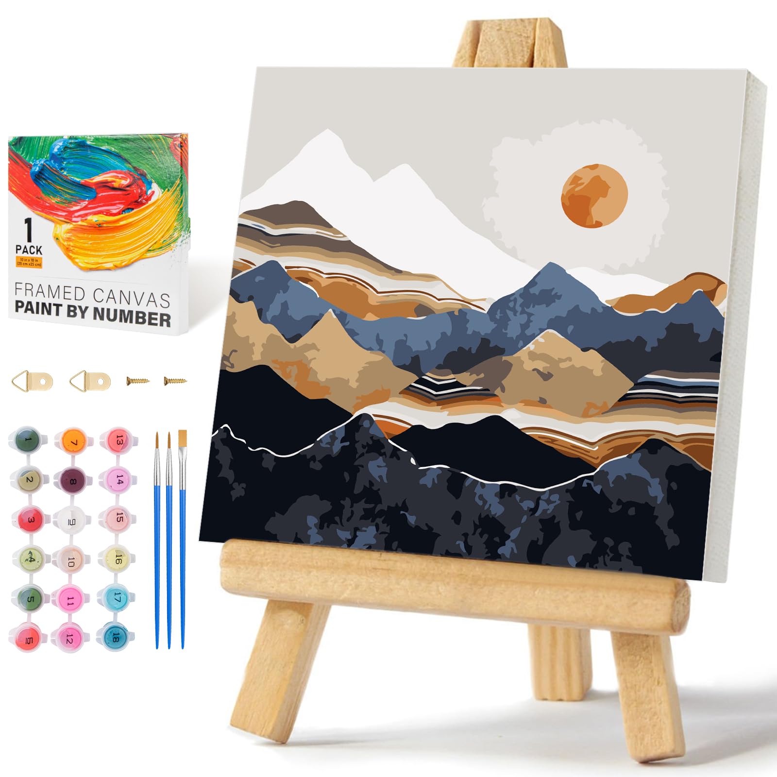 Sunflower Paint by Numbers Kit - Easy Adult Art -14