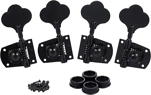 Miniatura 55 de Cloverleaf - Afinadores de guitarra para bajos, para zurdos, 4L, cabezales de máquina de afinación de bajos, clavijas de afinación de graves