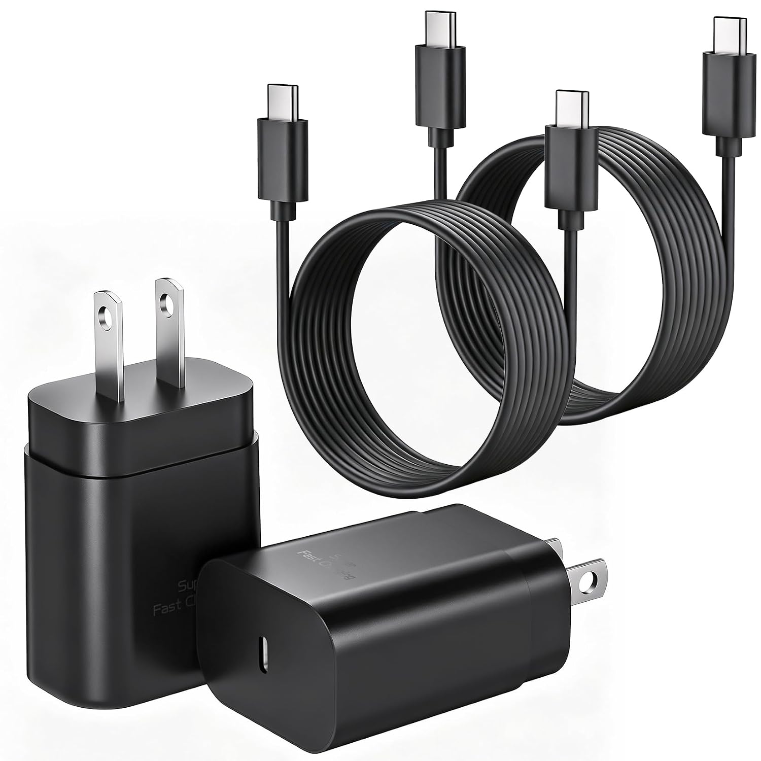 Super Fast Samsung Android Phone Charger,25W Samsung Charger Fast Charging,2Pack Quick Type C Charger 10FT USB C Chargers Cable for Samsung Galaxy S26 Ultra/S26+/S25+/S24/S23/S22 FE,Z Fold 8/Z Flip 8