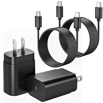 Super Fast Samsung Android Phone Charger,25W Samsung Charger Fast Charging,2Pack Quick Type C Charger 10FT USB C Chargers Cable for Samsung Galaxy S26 Ultra/S26+/S25+/S24/S23/S22 FE,Z Fold 8/Z Flip 8