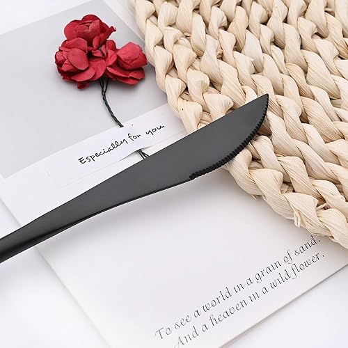 Miniatura 10 de Juego de cubiertos de 30 piezas de cubiertos mate con mango redondo para 6, cubiertos de acero inoxidable 1810, uso diario, incluye juego de