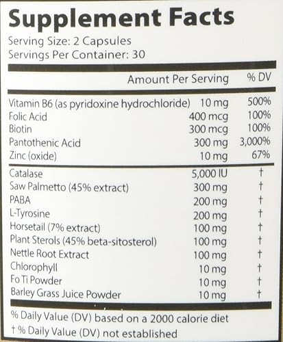 Miniatura 4 de Cabello anti-canas 7050 ayuda a restaurar el color natural del cabello 60 cápsulas por botella (7 botellas)