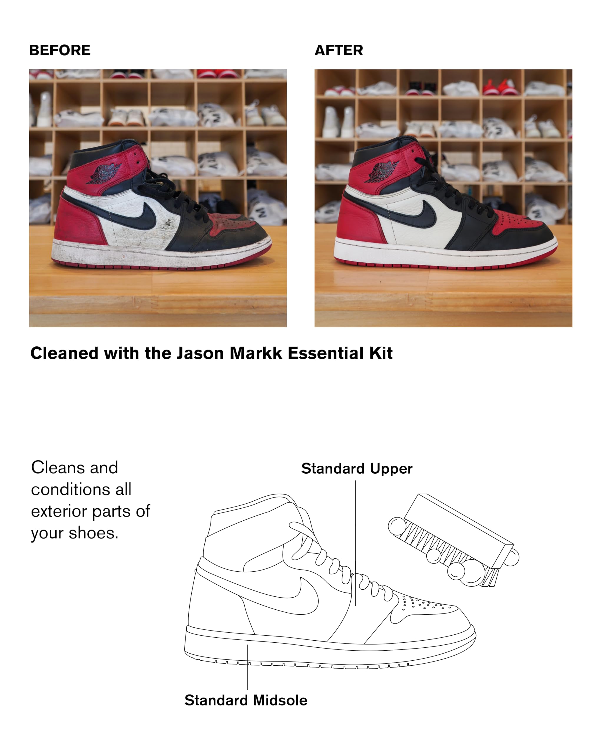 Jason Markk Essenziali per la pulizia delle scarpe