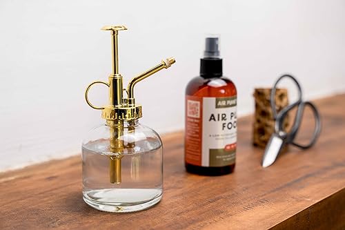 Miniatura 7 de Regadera de cristal para plantas  Botella de spray de 8 onzas de oro para plantas  Regadera con una sola mano para plantas de interior