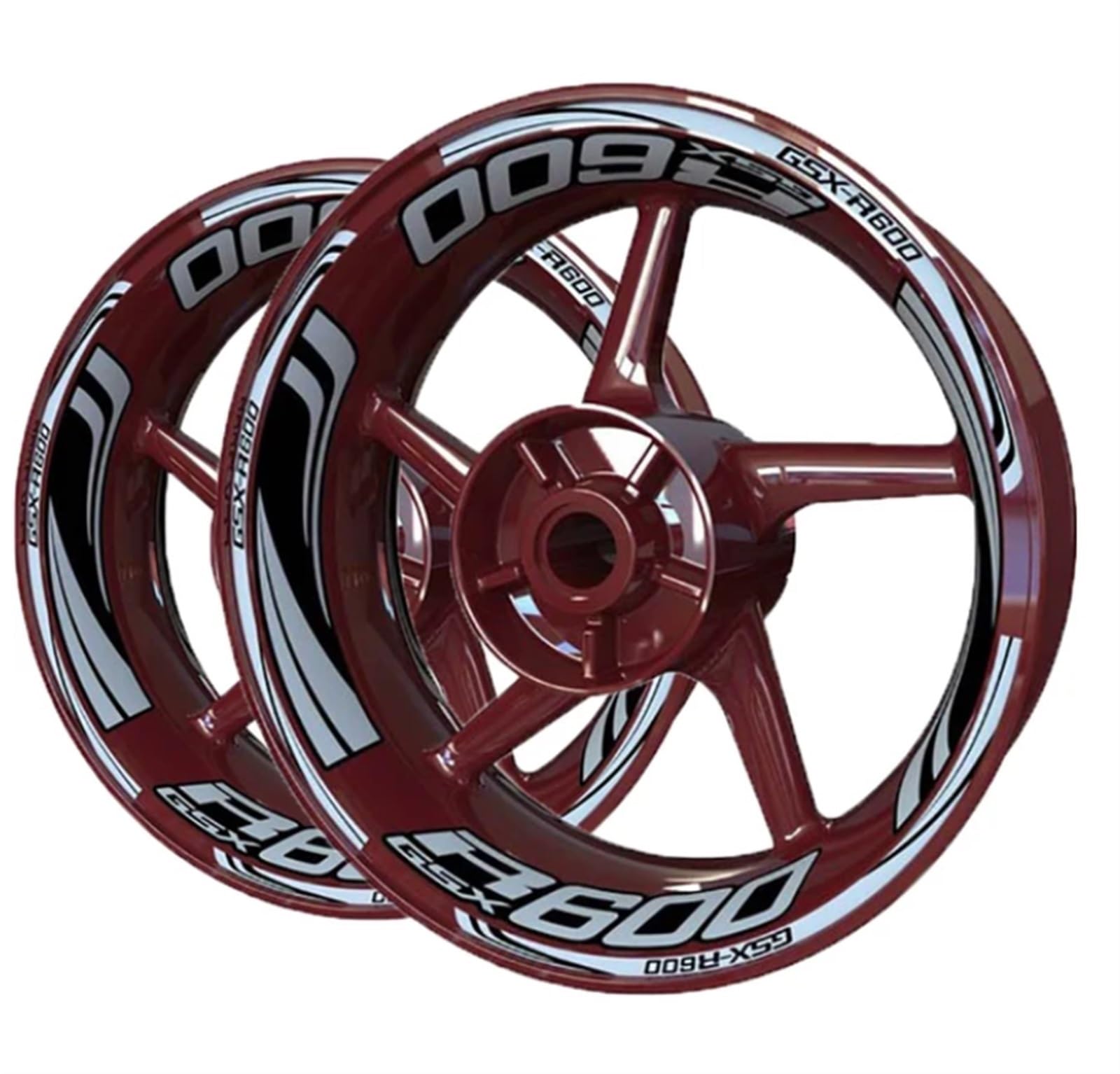 Motorcycle Wheel Stickers for Suzuki GSXR600 GSXR 600 Motorbike