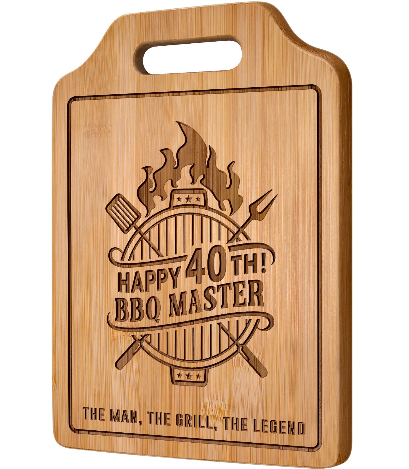 Giftasy 40th Birthday Gifts for Men - Creative Chopping Board - 40 Year Old Birthday Gifts for Him, Husband, Brother, Dad, Uncle, Friend, Happy 40th Gift Ideas