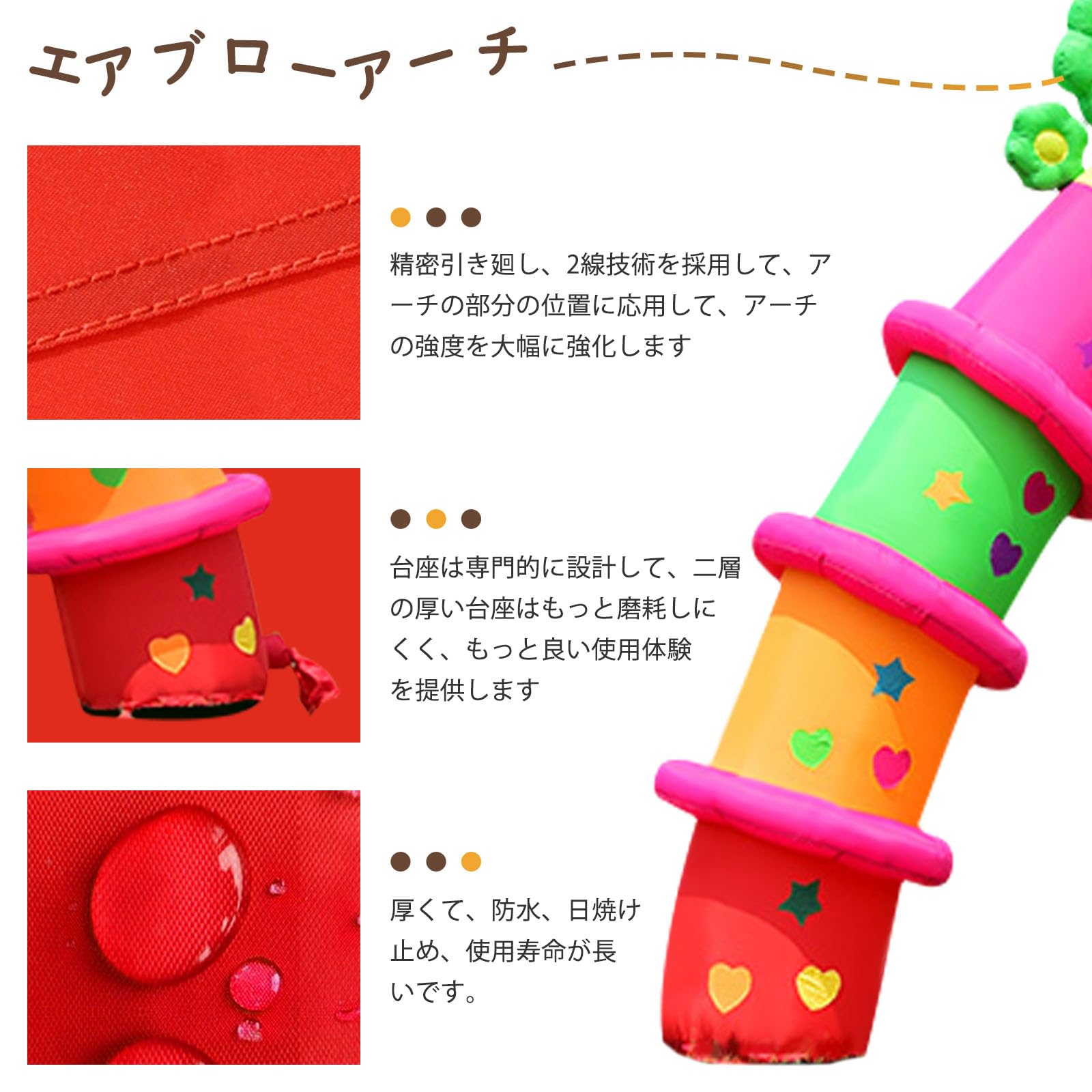 Amazon.co.jp: JIAWANSHUN インフレータブルアーチ エアブローアーチと