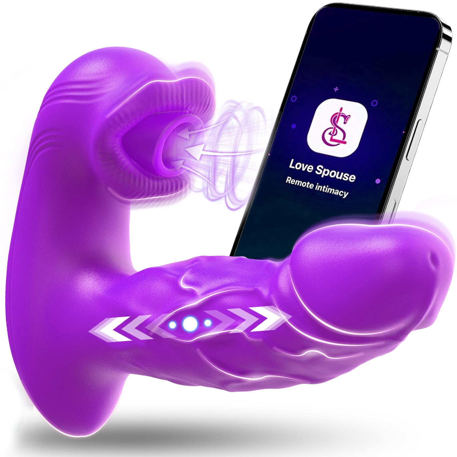 Vibratoreper Donna professionale Sex Toys, 3 in 1 succhia clitoride per donna,10×10 Modalità vibratore Sexytoysys Donna, Controllo tramite APP Sexy toys vibratoreper Dónnà clotoride