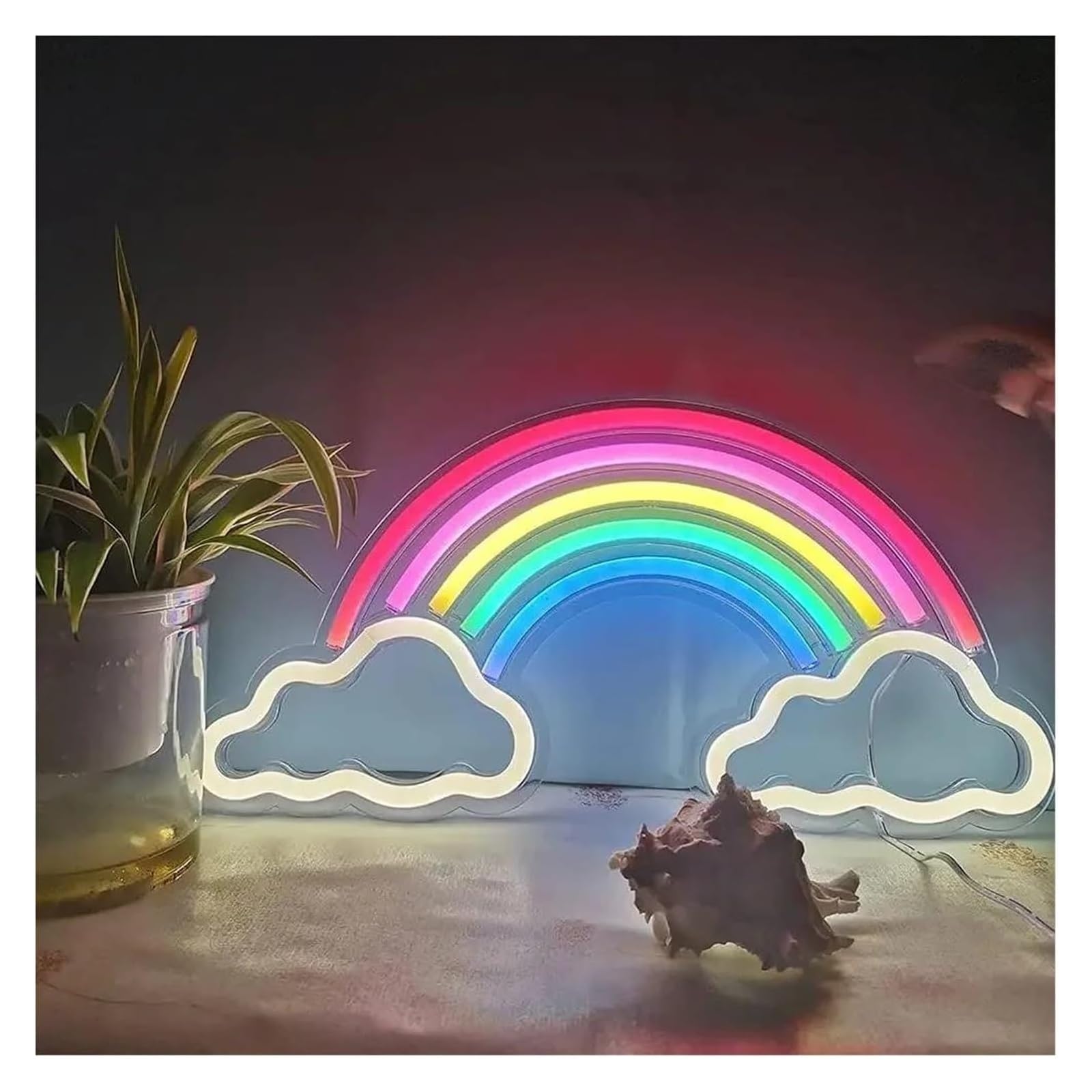 Lampada al neon Per l'atmosfera della barra luminosa al neon arcobaleno alimentata per l'insegna