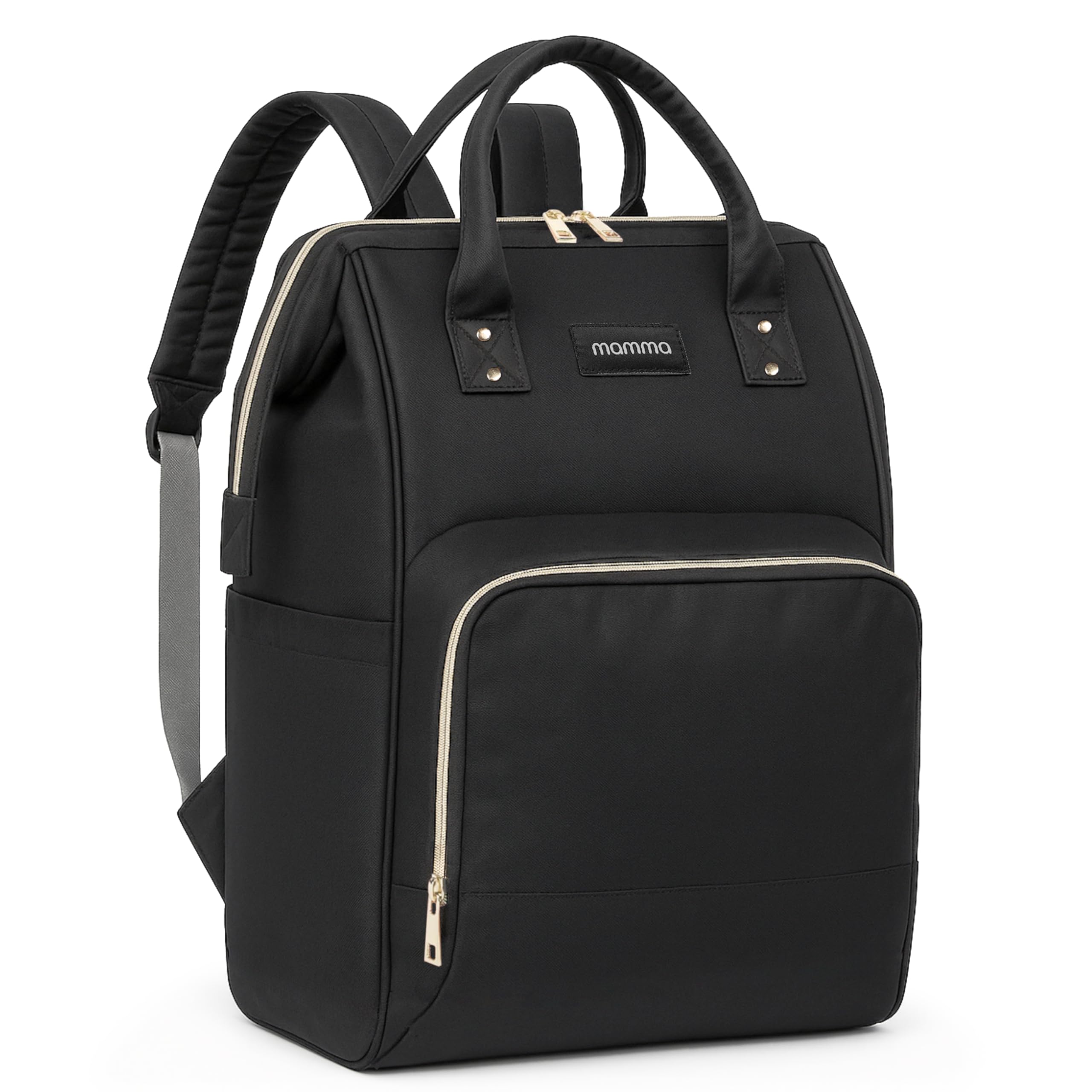 MAMMA Diaper Bag for Mothers for Travel, Baby Bag for Mother Travel, Hospital Bag for Delivery Women, Baby Diaper Bag for Mom, 12 Pockets Diaper Bags for Mothers with 9 Months Warranty