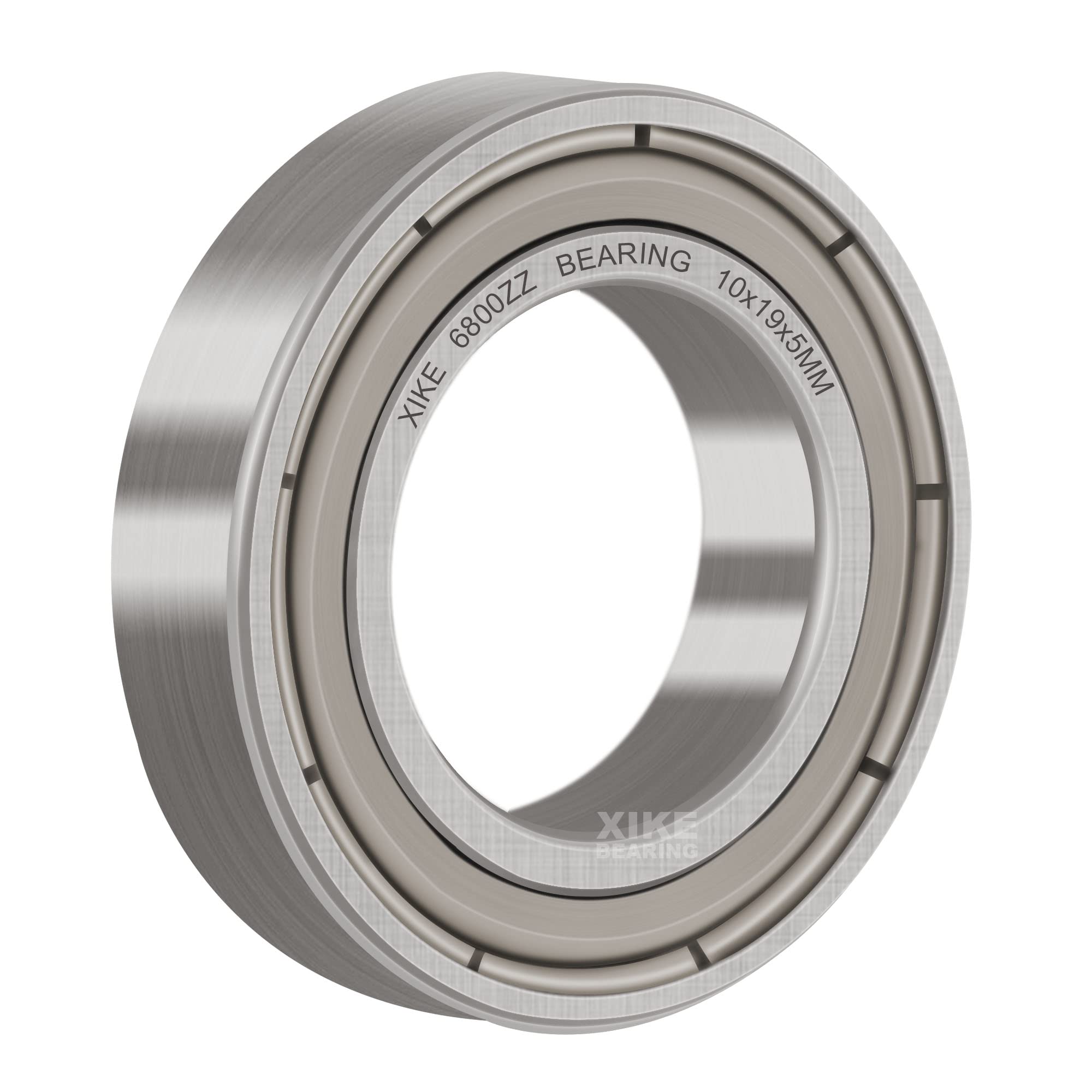 XiKe 6800 ZZ Łożyska kulkowe 10x19x5mm Metal uszczelnione 6800Z Stal chromowa łożyska kulkowe zwykłe, 10 szt.