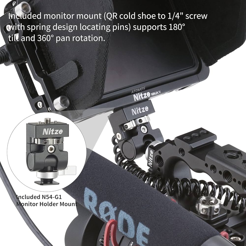 Amazon | Nitze モニターケージ Atomos Ninja V Shinobi用 サン