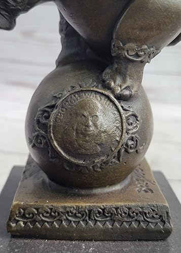 Miniatura 7 de Estatua de elefante de bronce magnífica escultura arte africano firmado Bugatti estatuas decorativas acuerdo por Bronze Corner