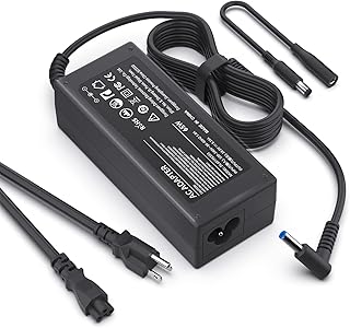 HP 65W Laptop Charger Power Cord for HP Stream 11 13, HP Pavilion 14 15 17, HP EliteBook, HP Envy, Pavilion DV4 DM4 DV5 DV6 DV7 G60, HP Chromebook 14 Notebook PC Power Adapter Supply