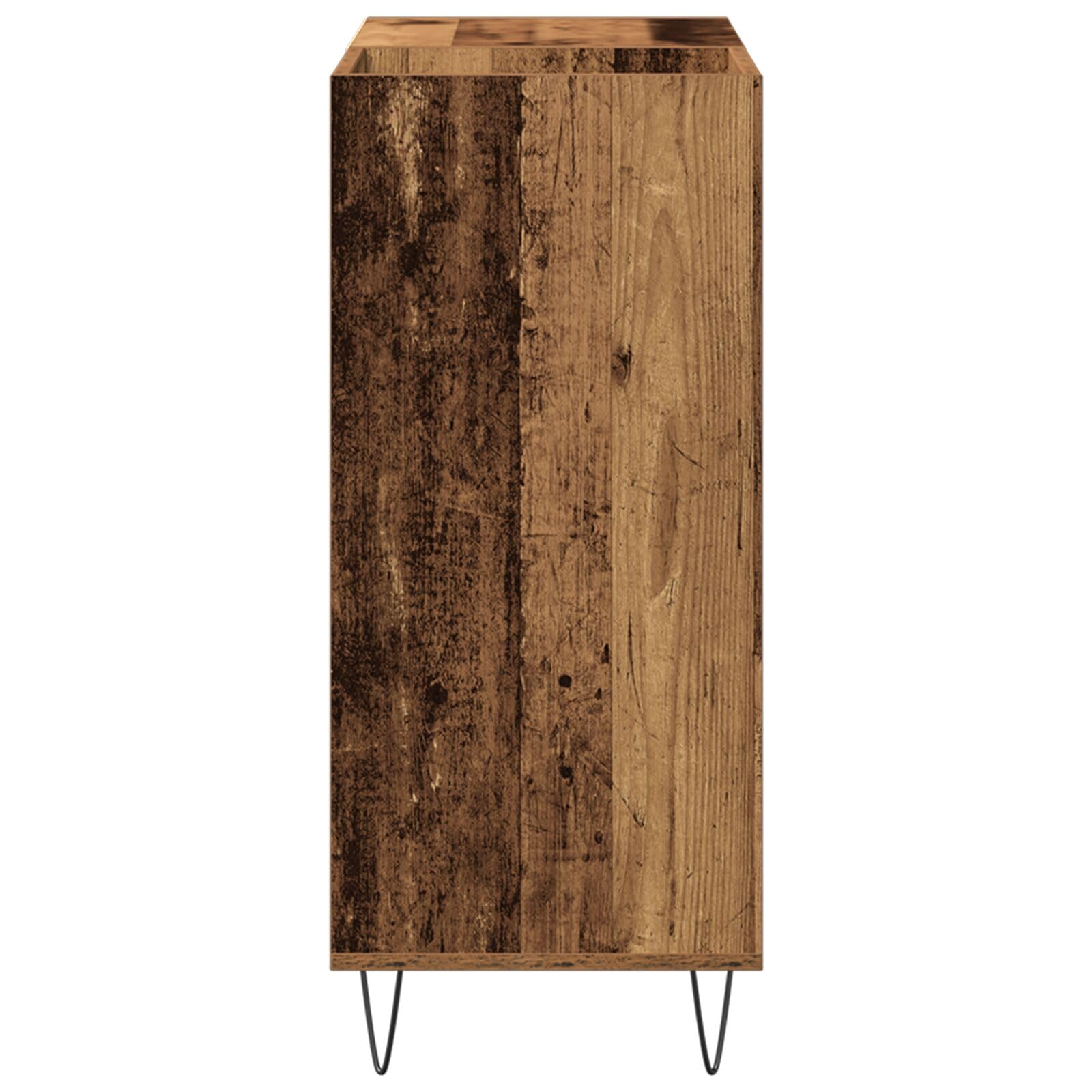 Brokky 862912 Mobile per media Rovere Artigianale 84.5x38x90 cm Legno ingegnerizzato Giradischi Vinili Stand Tavolino con Archiviazione Record in Vinile,Espositore per Dischi,Gabinetto del Supporto da