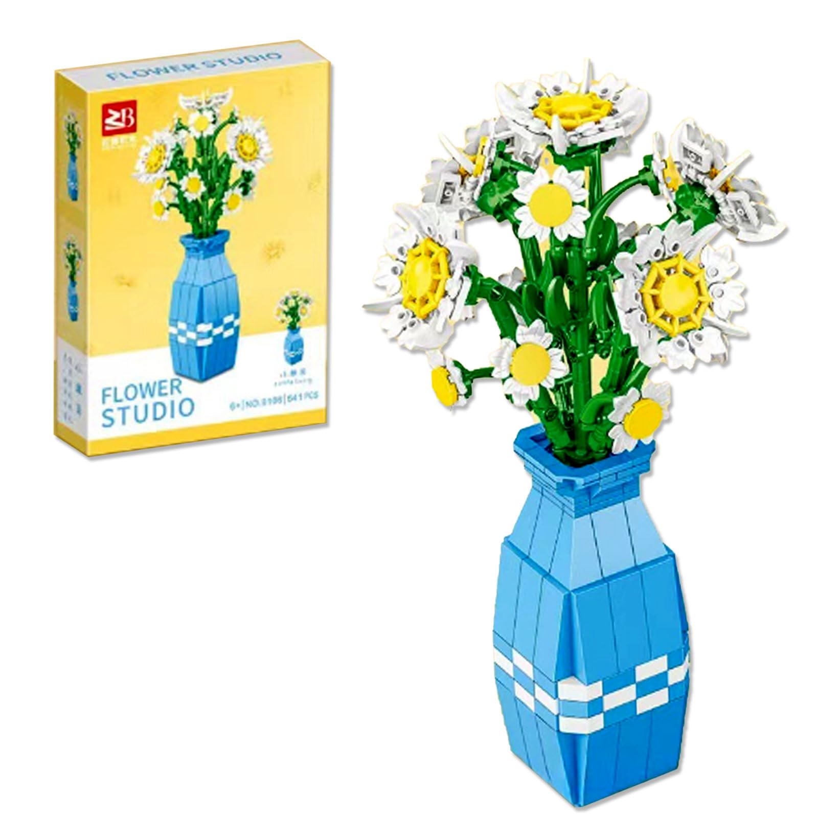 Amazon.com: Daisy Building Set with Vase Compatible with Lego