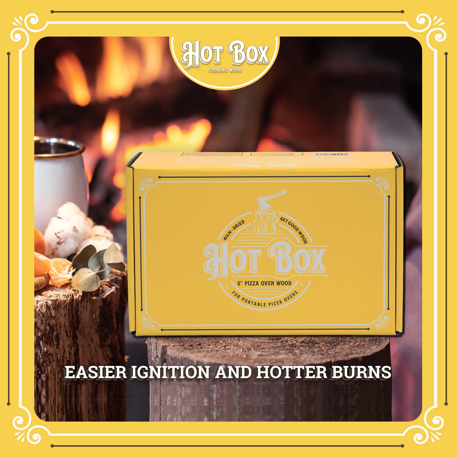 Buy KilnDried Oak Cooking Wood 6 Inch, MiniCut Logs For Portable