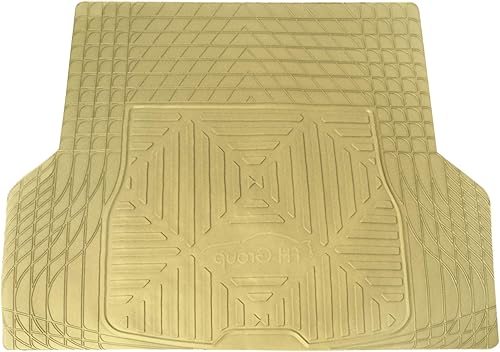 Miniatura 1 de FH Group Alfombrillas de carga para automóvil, alfombra de carga de goma marrón de alta resistencia para automóviles, juego completo de ajuste