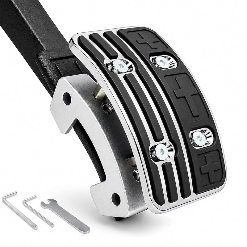 Extensor de Altura para Pedal do Acelerador Recwuex em Alumínio com Superfície Antiderrapante TPU, Elevação de 20 ou 35 mm