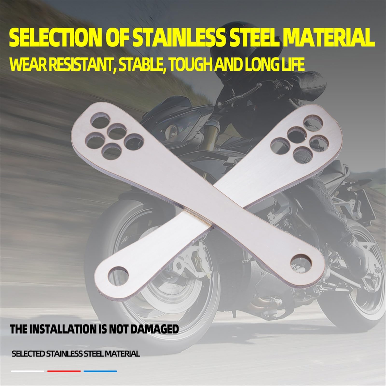 Accessoires de liens d'abaissement ascendants de lien de suspension arrière de moto, for Harley, Pan America 1250 S 1250S PA1250 S RA1250 RA1250S Kit de liaison d'abaissement(Size:Lowering Link