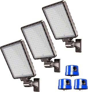 LED Parking Lot Light Dusk to Dawn Photocell 52500LM 5000K 3Pack
