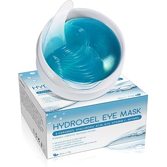 Collagen Eye Pads Hyaluronic Eye Pads for Women Eye Pads Against Dark Circles with Aloe Vera Under Eye Patches Anti-Wrinkle Reduce Wrinkles and Swelling Hyaluronic Eye Pad Brightening Pack of 60