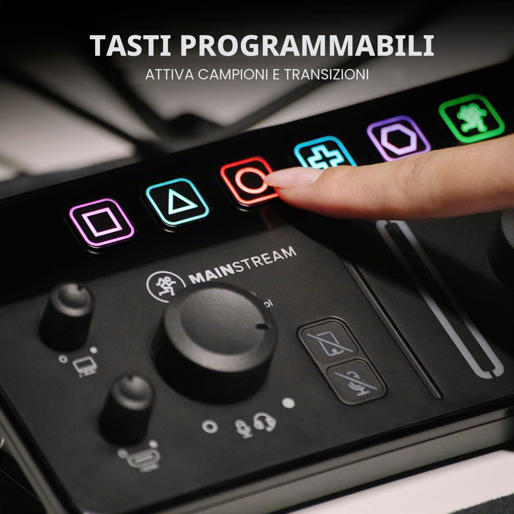 MACKIE Mainstream Interfaccia Completa per Live Streaming e Acquisizione Video con Tasti di Comando Programmabili, Software Matrix, Acquisizione HDMI e Thru, Hub USB-C, Alimentazione Tramite Bus