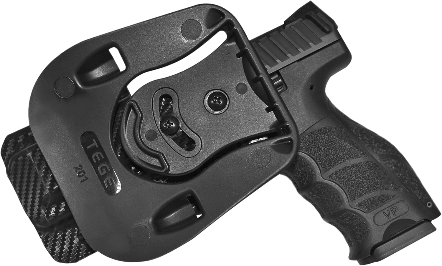 OWB Paddle Holster Fits Heckler & Koch VP9 Outside The Waistband Carry Gun Holster Kydex American Made OWB with Paddle Attachment