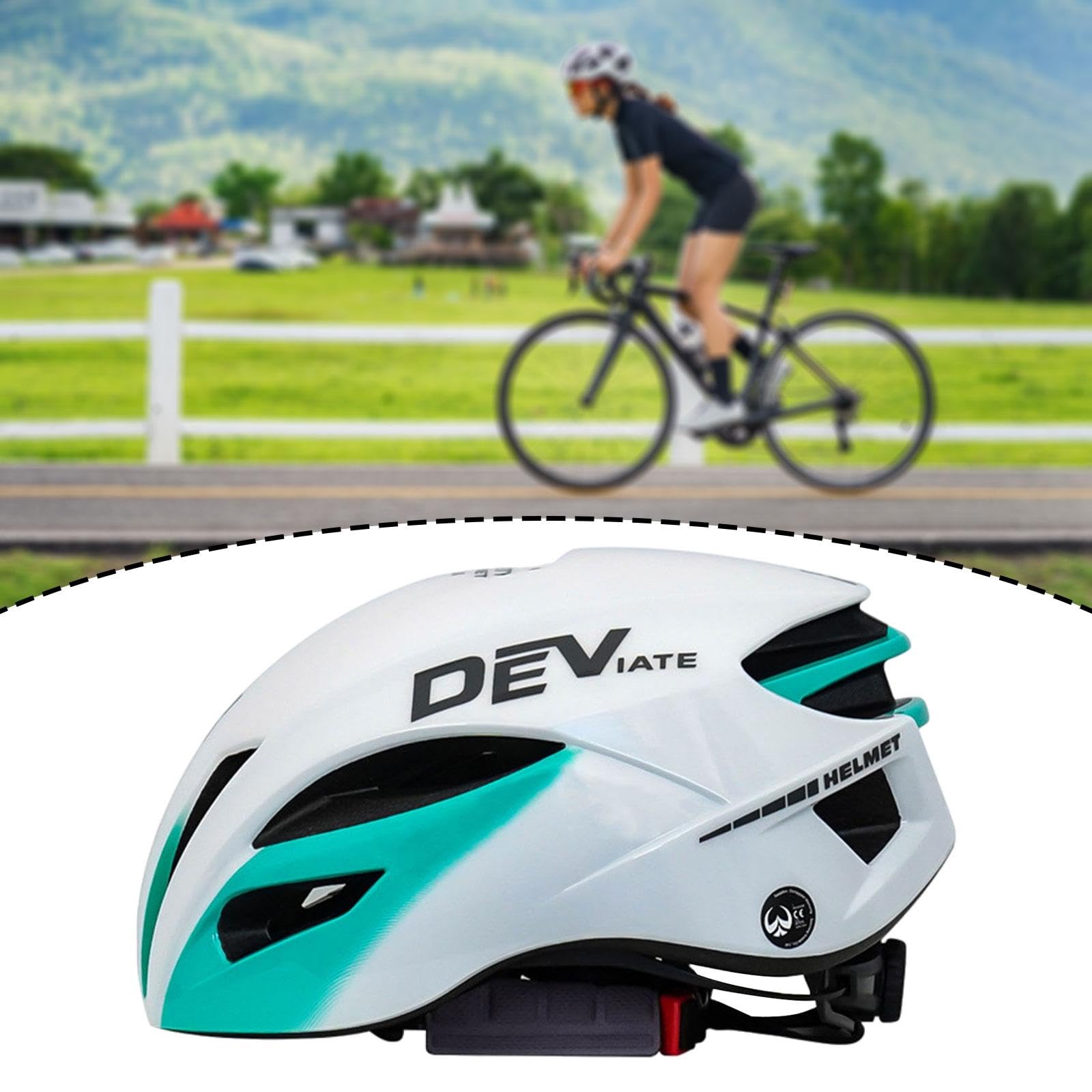 F Fityle Casco da Bici da Uomo, Visiera Staccabile Traspirante, Accessori per Ciclismo su Strada, attività all'aperto, Montagna