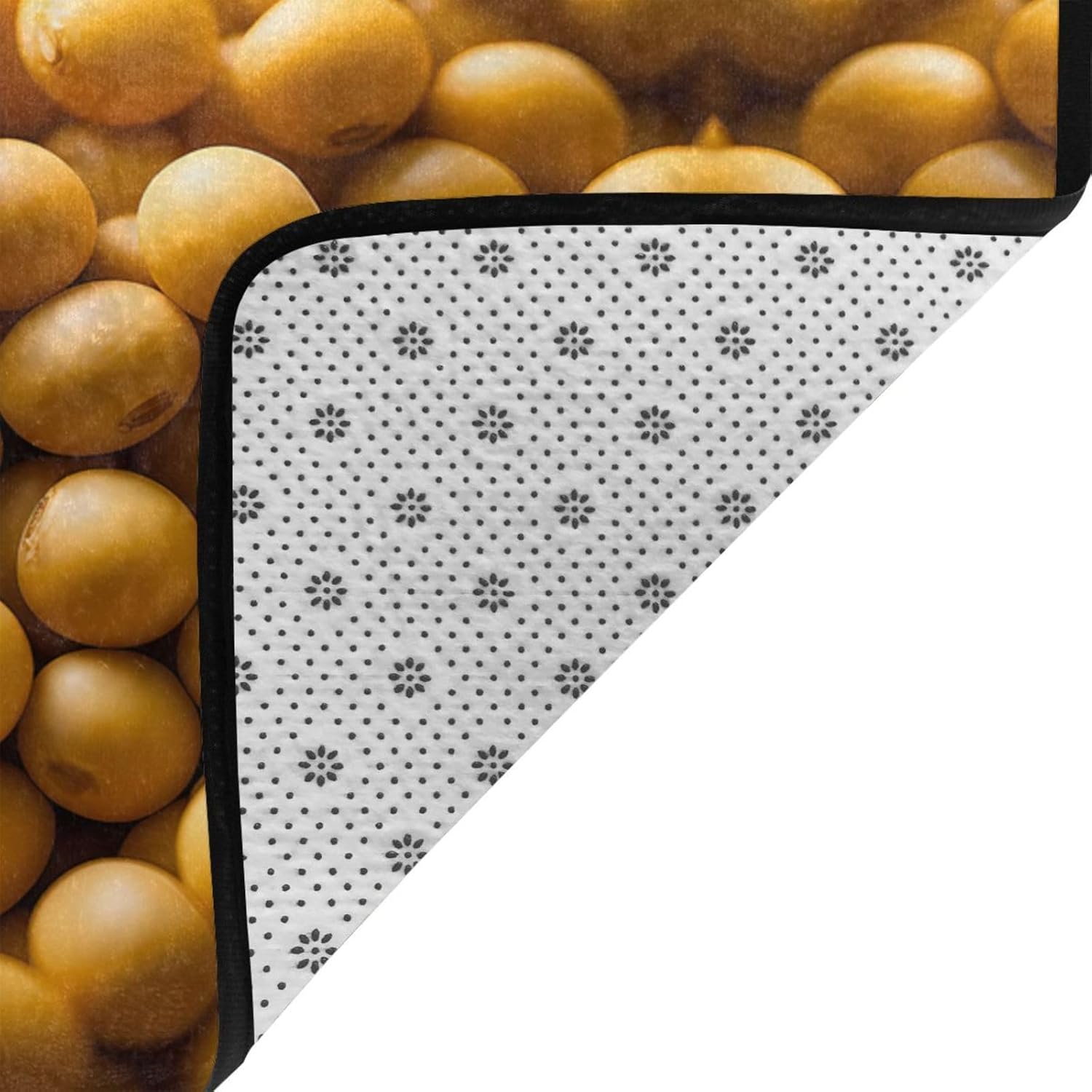 SOYA Bean Printed Anti-Slip Floor mat Carpet Rug 72"x48" for Living Room Office Coffee Table Bed Balcony