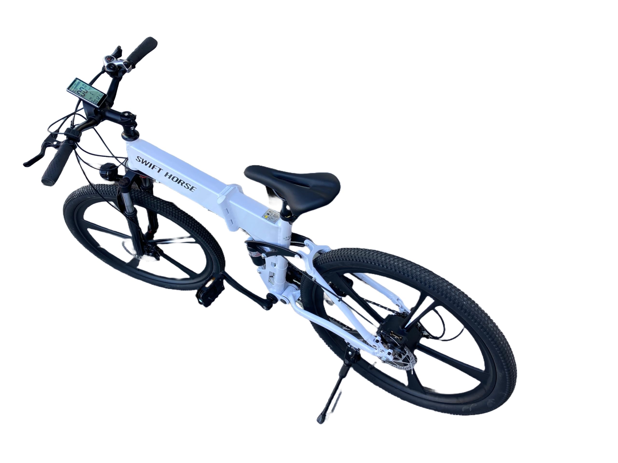 電動アシスト自転車 スポーツタイプ ホワイト(ジャンク品） SWFIT HORSE 2 電動自転車 26インチ 折り畳み 電動アシスト