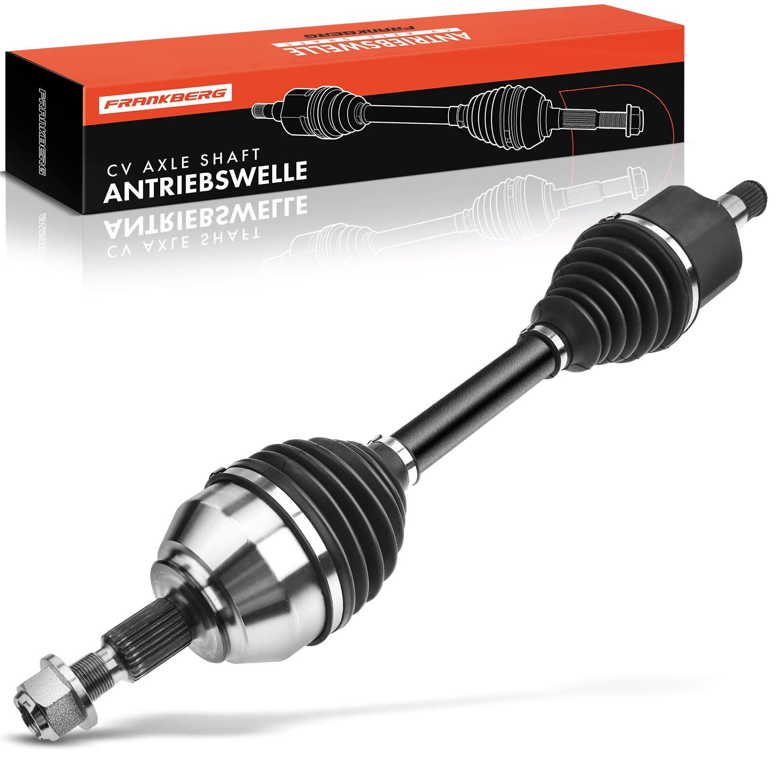Frankberg Eje motriz Eje de transmisión Caja de cambios manual Eje delantero Izquierda sin ABS-Ring Compatible con K.u.g.a I 2.0L 2008-2012 Replace# 8V413B437AC