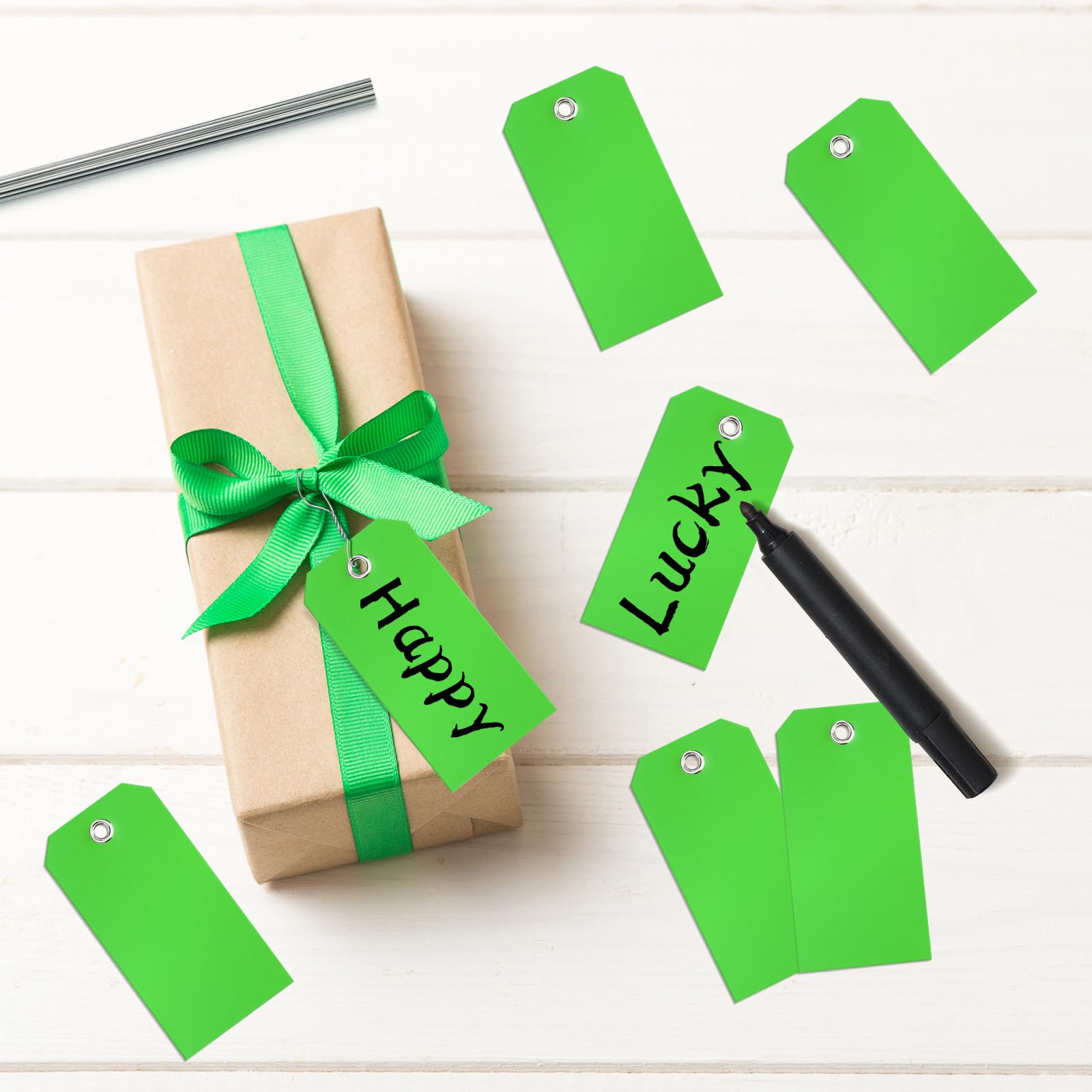 500 etiquetas de envío de plástico con alambre, etiquetas colgantes impermeables, etiquetas de etiquetado resistentes con cables de cuerda, etiquetas de etiquetado, etiquetas de etiquetado, etiquetas