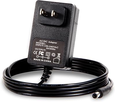 6V 1A DC Power Supply Adapter AC 6Volt 1000mA Wall Charger DC Plug 5.5x2.1mm & 2.5mm for 6V 100mA 200mA 300mA 500mA 600mA 800mA 100mA Device