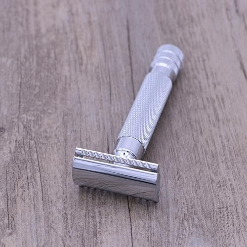 Miniatura 8 de Maquinilla de afeitar para hombre de doble seguridad de acero inoxidable afeitadora para hombres (Pattern 2) Maquina De Afeitar Para Hombre